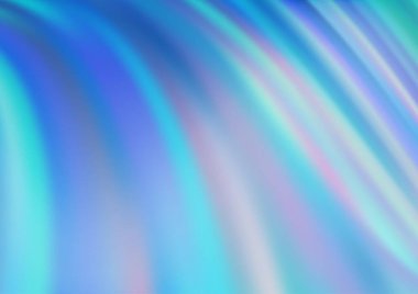 Mavi tonlu ışık ışınları vektör arka planda. Gradyan bulanıklığı olan modern illüstrasyon