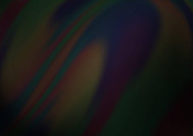 Eğri ışık ışınları koyu tonlu renk vektör arka planında. Gradyan bulanıklığı olan modern illüstrasyon