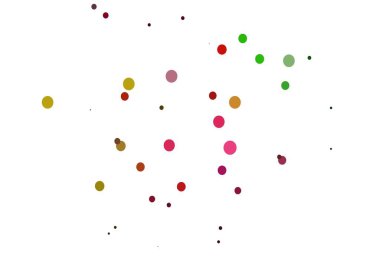 Açık Çokrenkli, daireli Gökkuşağı vektör şablonu. Doğa tarzında renkli baloncuklu soyut illüstrasyon. İş reklamları için tasarım.