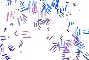 Açık mavi, kırmızı vektör arkaplan ve düz çizgiler. Sopalı modern geometrik soyut çizim. TV reklamları için arkaplan.