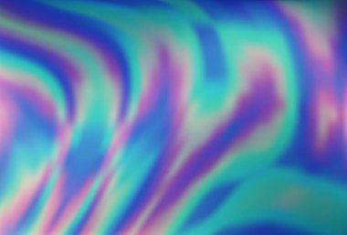 Lav şekilli hafif Mavili vektör şablonu. Alnında çizgiler olan soyut bir çizim. İş tasarımınız için şablon.