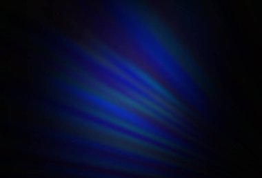 Uzun çizgileri olan koyu mavi vektör arkaplan. Bulanık arkaplanda gradyanı olan çizgiler. Reklamınız, posteriniz, afişiniz için en iyi tasarım.