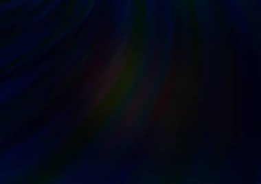 Eğri ışık ışınları koyu tonlu renk vektör arka planında. Gradyan bulanıklığı olan modern illüstrasyon