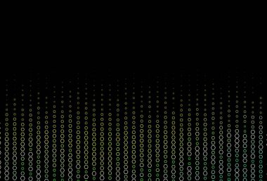 Koyu yeşil, altıgen şekilli sarı vektör düzeni. Altıgen tarzda ışıldayan soyut çizimler. İş ilanınız için güzel tasarım..