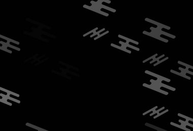 Koyu gümüş, gri vektör arkaplan ve düz çizgiler. Dar çizgileri olan parlak renkli çizimler. Web siteleri, iniş sayfaları için desen.