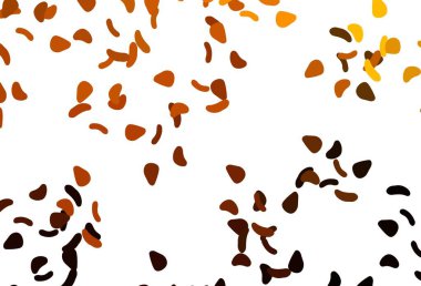 Açık sarı, soyut formlu turuncu vektör arkaplan. Soyut gradyan şekilli basit renkli çizimler. Duvar kağıtları için zarif tasarım.