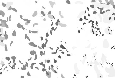 Aydınlık Gümüş, soyut şekilli gri vektör arkaplan. Rastgele şekillerle soyut tarzda dekoratif tasarım. İşiniz için en iyi akıllı tasarım.