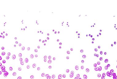 Dairesel açık mor vektör şablonu. Parlak renkli soyut çemberlerin olduğu bir resim. Marka kitabın için tamamen yeni bir şablon.