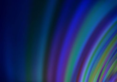 Mavi tonlu ışık ışınları vektör arka planda. Gradyan bulanıklığı olan modern illüstrasyon