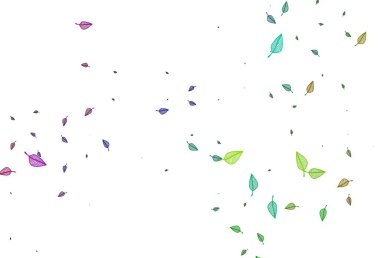 Açık renkli, Gökkuşağı vektör karalama kapağı. Yapraklı modern geometrik soyut çizim. Duvar kağıtları ve boyama kitapları için desen.