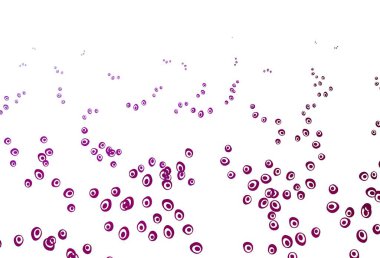 Açık mor arkaplan ve noktalar. Bulanık yağmur damlaları olan soyut bir çizim. Güzel web siteleri için desen.