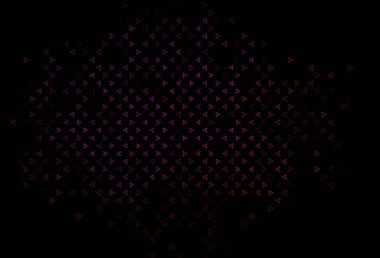 Çokgen biçiminde koyu pembe vektör deseni. Soyut üçgenli dekoratif tasarım. İş ilanları, broşürler, broşürler için desen