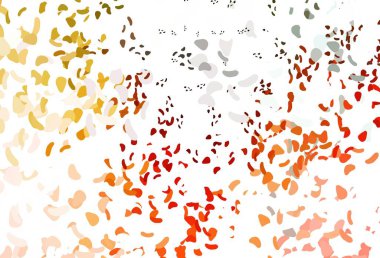 Açık yeşil, rastgele şekilli kırmızı vektör dokusu. Rastgele şekillerle soyut tarzda dekoratif tasarım. Bir cep telefonu için arka plan.