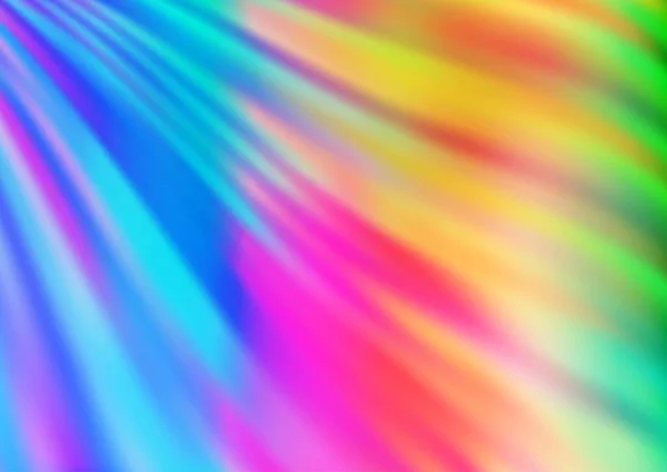 概要テキスタイル チラシ用のぼやけた虹の多色ベクトルテンプレート — ストックベクタ