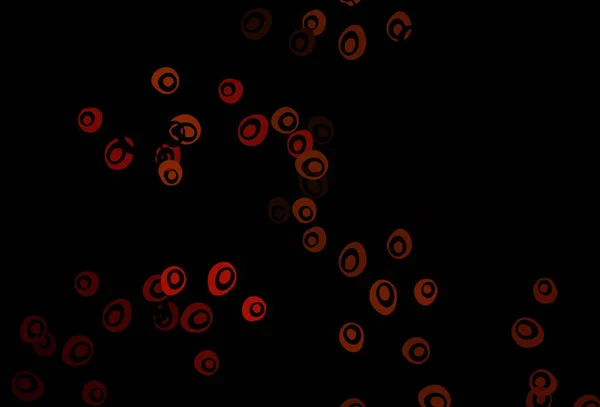 Modèle Vectoriel Orange Foncé Avec Cercles Belle Illustration Colorée Avec — Image vectorielle