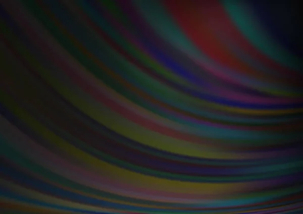 Gebogen Lichtstralen Donker Getinte Kleuren Vectorachtergrond Moderne Illustratie Met Verloop — Stockvector