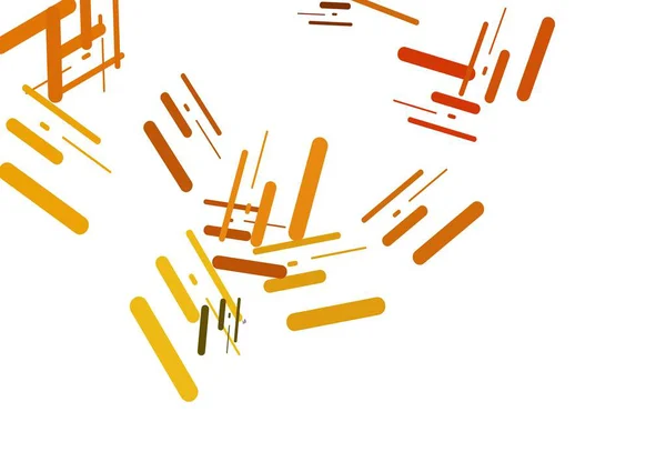 Giallo Chiaro Disposizione Vettoriale Arancione Con Linee Piatte Moderna Illustrazione — Vettoriale Stock