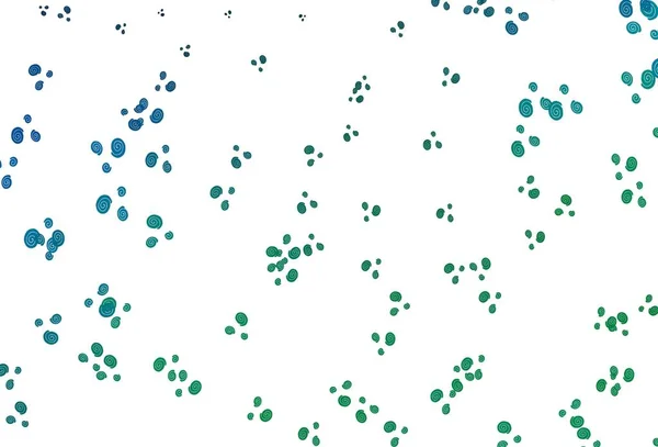 Светло Голубой Зеленый Вектор Искушает Пузырьками Блестящие Абстрактные Иллюстрации Кривыми — стоковый вектор