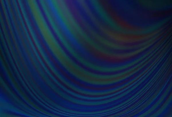 Temná Vektorová Šablona Blue Abstraktními Čárami Zcela Nová Barevná Ilustrace — Stockový vektor