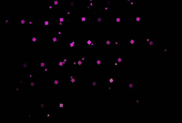 キューブとポリスタイルで濃いピンクのベクトルテクスチャ 三角形 立方体と抽象的なグラデーションイラスト パターンはウェブサイトで使用できます — ストックベクタ