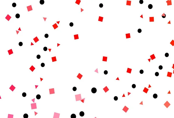 Светло Красная Векторная Текстура Полистилевом Стиле Кругами Кубиками Блестящие Абстрактные — стоковый вектор