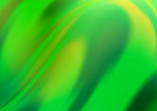 Rayons Lumineux Incurvés Dans Des Couleurs Vertes Fond Vectoriel Illustration — Image vectorielle