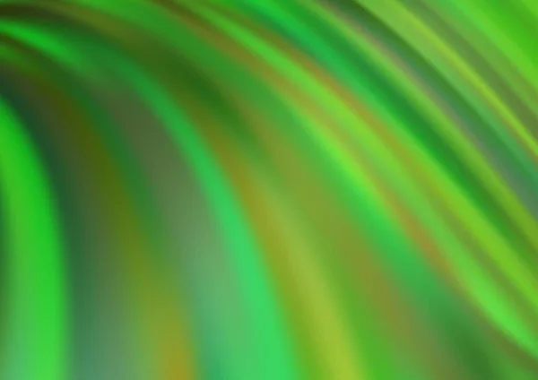 Rayos Luz Curvados Color Verde Tonificado Vector Fondo Ilustración Moderna — Vector de stock