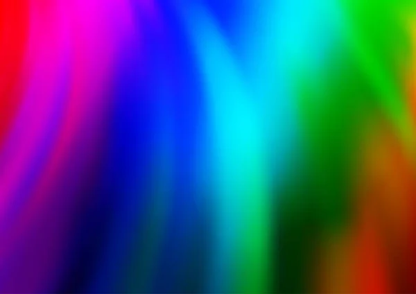 Rayos Luz Curvados Colores Arco Iris Vector Fondo Ilustración Moderna — Vector de stock