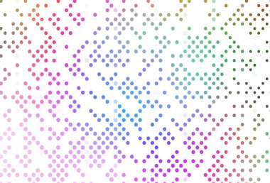 Işık çok renkli, küreli gökkuşağı vektör deseni. Renkli su damlaları olan modern soyut çizimler. Suyun deseni, yağmur damlaları.