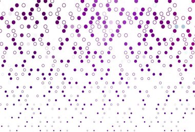 Çember şekilli açık mor vektör düzeni. Bulanık yağmur damlaları olan soyut bir çizim. Marka kitabınız için şablon.