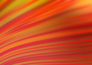 Kırmızı pembe tonlu, kıvrımlı ışık ışınları vektör arka planı. Gradyan bulanıklığı olan modern illüstrasyon