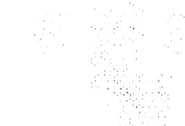 Açık mavi, kırmızı vektör İngilizce sembollerle kaplı. Beyaz arkaplanda gradyanı olan renkli alfabe işaretleri. Bu desen kitaplar için reklam, poster ve afiş olarak kullanılabilir..