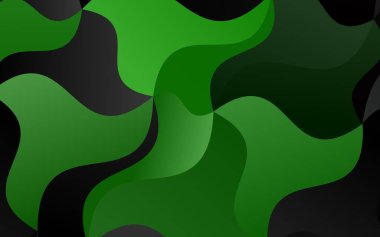 Farklı şekil ve renklerdeki bulanık dalga çizgileri. Gradyanı olan belirsiz soyut bir illüstrasyon.