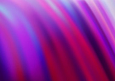 Mor renkli arkaplandaki kıvrımlı ışık ışınları. Gradyan bulanıklığı olan modern illüstrasyon