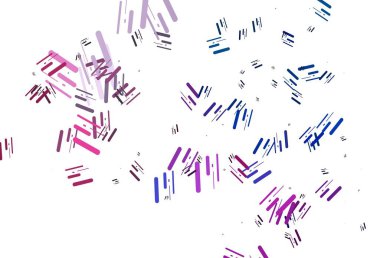 Açık mavi, düz çizgileri olan kırmızı vektör düzeni. Renkli çubuklarla gösterişli soyut çizimler. TV reklamları için arkaplan.