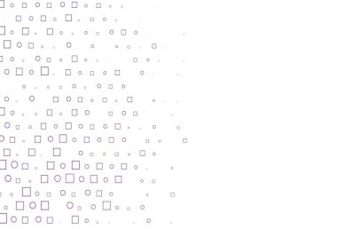 Dairesel ve dikdörtgenli açık mor vektör arkaplan. Soyut tarzda dekoratif tasarım, daireler, dikdörtgenler. Posterler, afişler için tasarım.