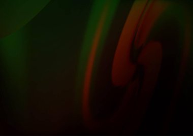 Gökkuşağı renk vektör arkaplanındaki kıvrımlı ışık ışınları. Gradyan bulanıklığı olan modern illüstrasyon