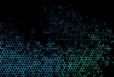 Koyu mavi, dikdörtgen biçiminde yeşil vektör dokusu. Renkli dikdörtgenleri olan bir resim. Terfi için modern şablon.