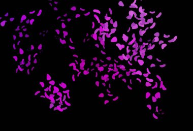 Soyut biçimlere sahip koyu mor vektör arkaplan. Soyut tarzda rengarenk gradyan şekilleri olan bir resim. Web siteniz için basit tasarım.