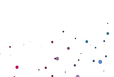 Açık mavi, diskli kırmızı vektör dokusu. Parlak renkli soyut çemberlerin olduğu bir resim. İş reklamları için tasarım.