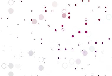 Disklerle açık mor vektör dokusu. Doğa tarzında bulanık halkaları olan güzel renkli çizimler. Marka kitabın için tamamen yeni bir şablon.