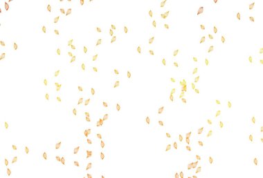 Açık Turuncu Elle boyanmış arka plan. Yapraklarla modern tarzda yepyeni renkli bir tasvir. İşiniz için yepyeni bir tasarım..