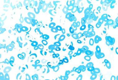 Açık mavi, diskli sarı vektör dokusu. Bulanık yağmur damlaları olan soyut bir çizim. Posterler, afişler için tasarım.