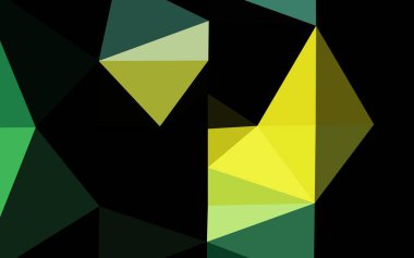 Çizgileri ve üçgenleri olan vektörsüz bir düzen. Soyut arkaplanda renkli eğimli üçgenler