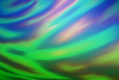 Açık mavi, yeşil vektör bulanık ve renkli desen. Eğilimli zarif, parlak bir çizim. Tasarımının yeni yolu.