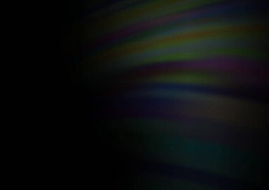 Gökkuşağı renk vektör arkaplanındaki kıvrımlı ışık ışınları. Gradyan bulanıklığı olan modern illüstrasyon