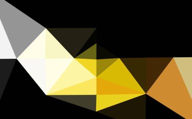 Çizgileri ve üçgenleri olan vektörsüz bir düzen. Soyut arkaplanda renkli eğimli üçgenler