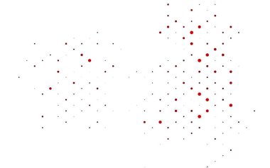 Noktalı vektör arkaplanı. Belirli soyut çemberlerle illüstrasyon. Web siteleri için desen