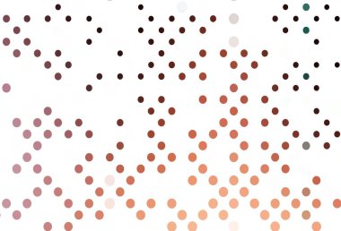 Açık Pembe, daireli sarı vektör şablonu. Parlak renkli soyut çemberlerin olduğu bir resim. Suyun deseni, yağmur damlaları.