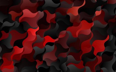 Farklı şekil ve renklerdeki bulanık dalga çizgileri. Gradyanı olan belirsiz soyut bir illüstrasyon.